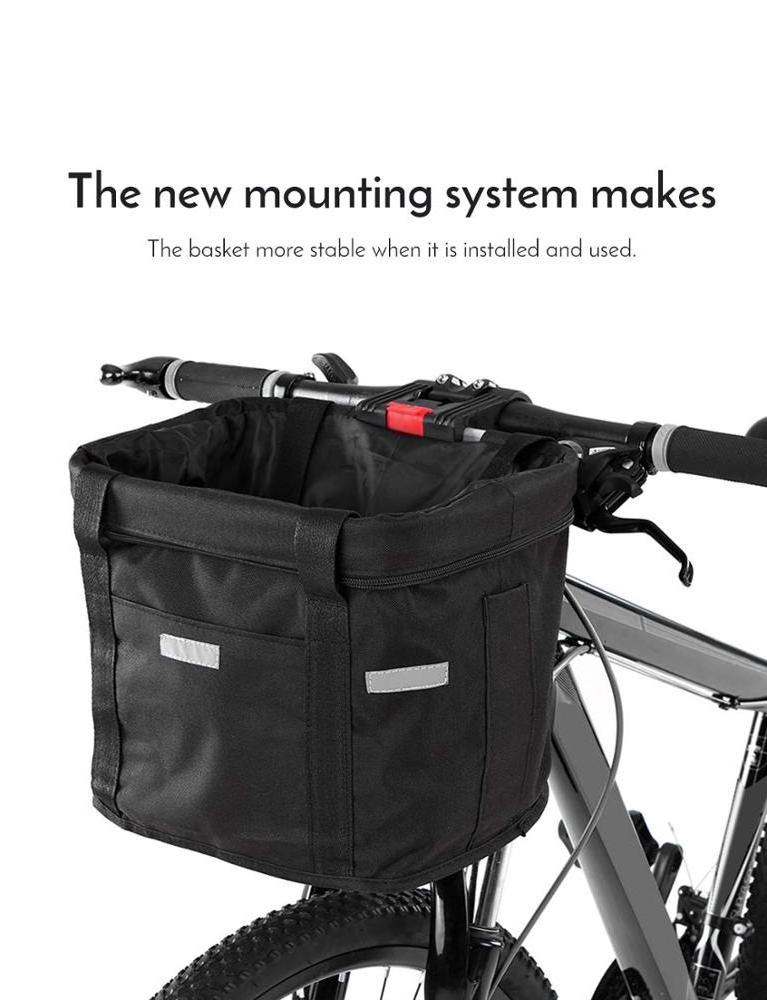 Removable Bicycle Handlebar Basket Detachable Bag Folding Small pet tote bag bike pet carrier bag