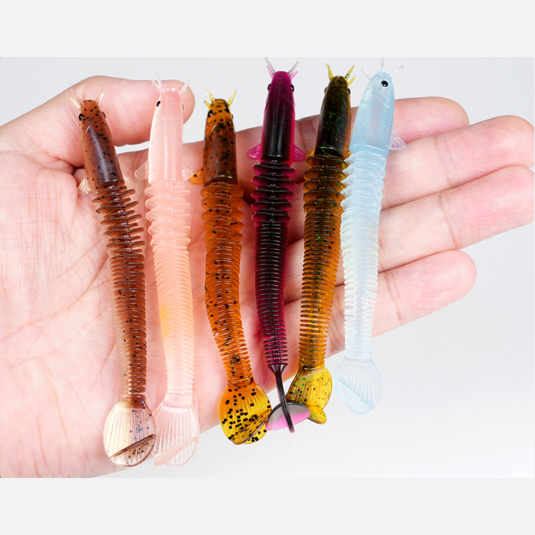 Angler Dragon Fishing Lure Irritable Loach Soft Bait 46 section Worm Lure  Simulation Loach Soft Bait Softbait Lures