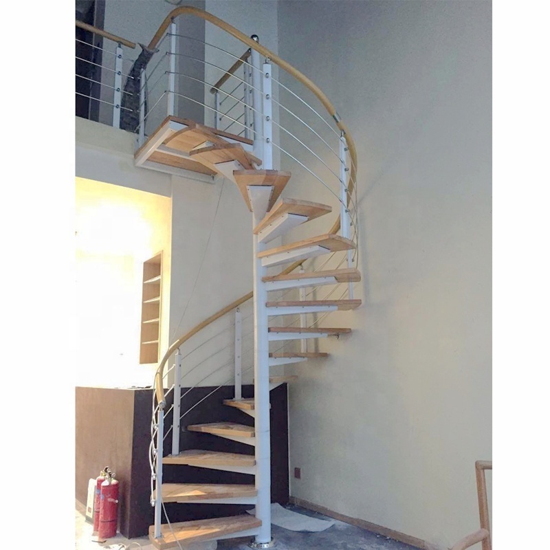 VIKO Australia Style Indoor Wooden Used Spiral Staircase