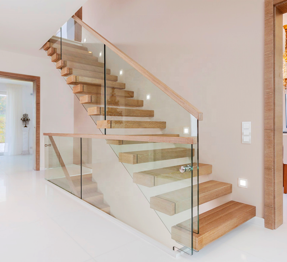 VIKO 2023  New Design Modern Glass Floating Staircase Modern