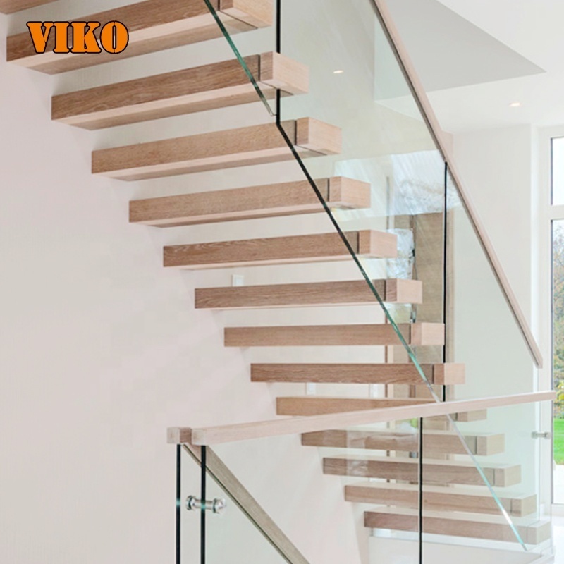 VIKO 2023  New Design Modern Glass Floating Staircase Modern