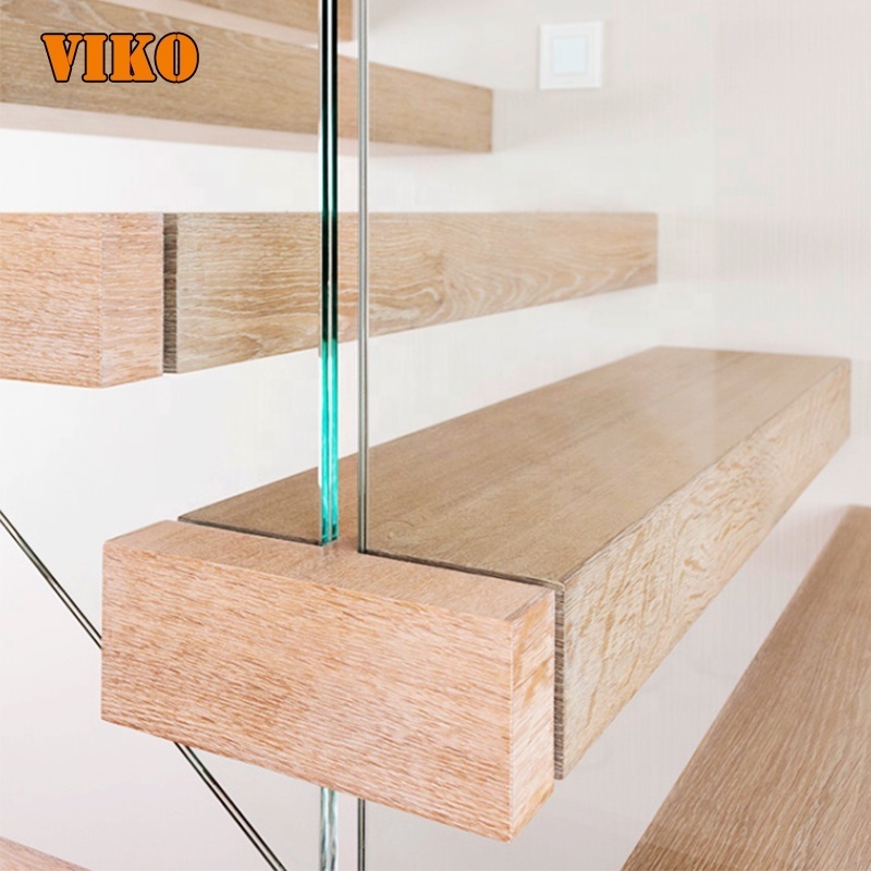 VIKO 2023  New Design Modern Glass Floating Staircase Modern