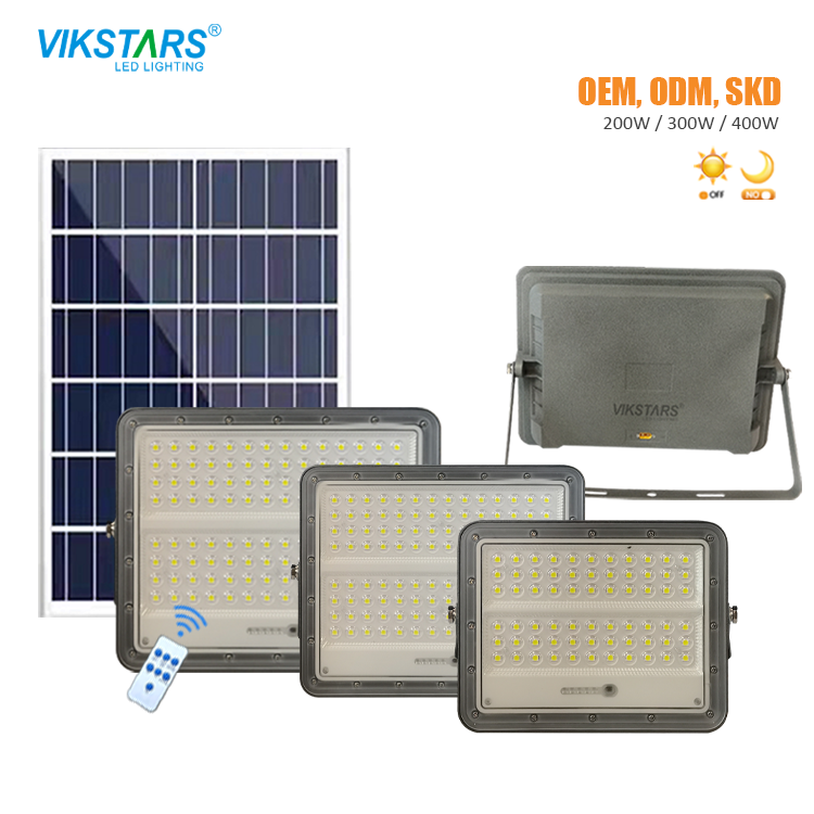 Wholesale price led flood light solar panel long-distanceg digital display spotlight movable and portable led flood lamp solar