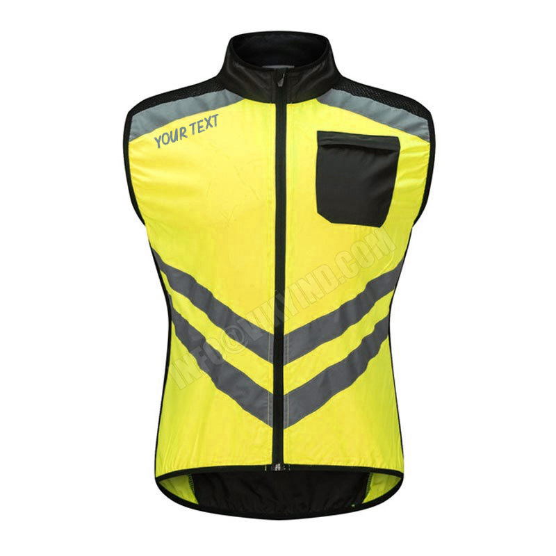 Custom Logo Cycling Motorcycle Reflective Vest Motorbike Safety Clothes Motor Warning High Visibility Jacket Team Uniform Vest