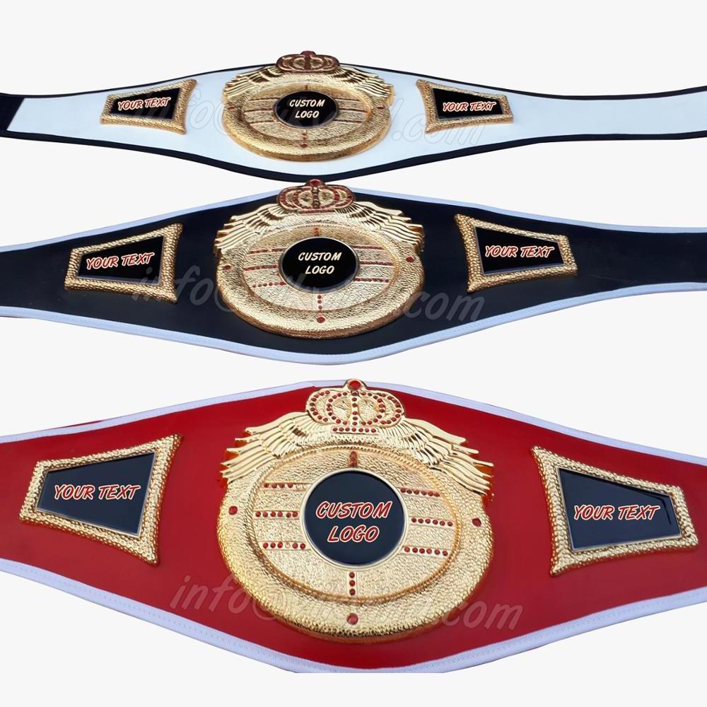 New Arrival Fully Custom Design international Boxing championship metal leather award Championship belt