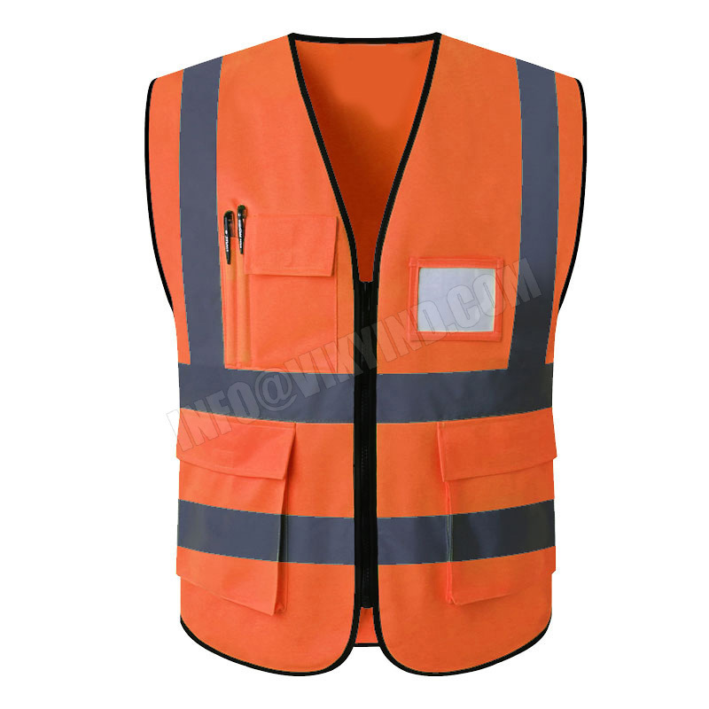 Men Working Wear Clothes And Reflective Safety Wear Vest With Side Pockets And Hi Vis Safety jacket By Viky Industries