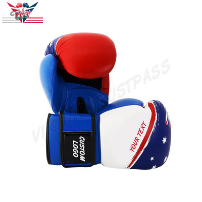 LEATHER Boxing Gloves Junior Mitts Punch Bag Sparring Pads Wraps Professional Training Boxing Gloves