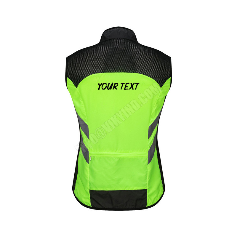 Custom Logo Cycling Motorcycle Reflective Vest Motorbike Safety Clothes Motor Warning High Visibility Jacket Team Uniform Vest