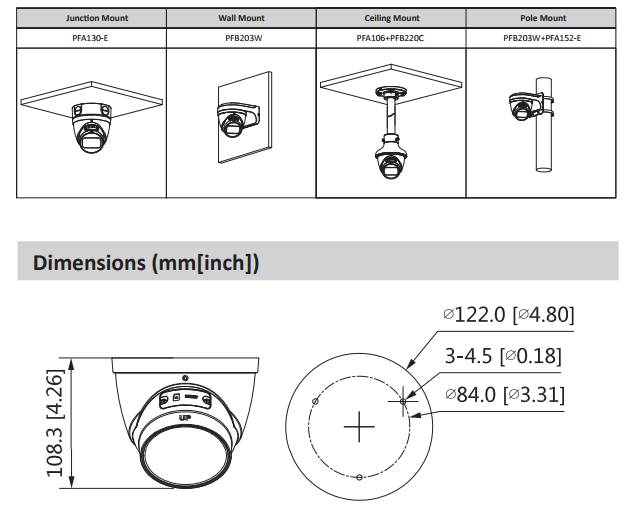 4K IP Camera IPC-HDW2831T-ZS-S2 8MP 2.7-13.5mm Zoom Lens POE SD Card Slot Video Surveillance IPC-HDW2831T-ZS-S2