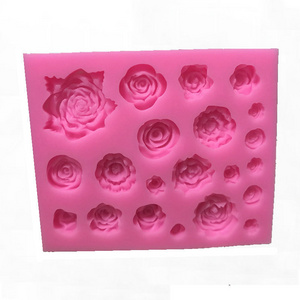 Roses Flower Fondant Mold Candy Silicone Mold for Sugar craft Cake Decoration chocolate mold silicone