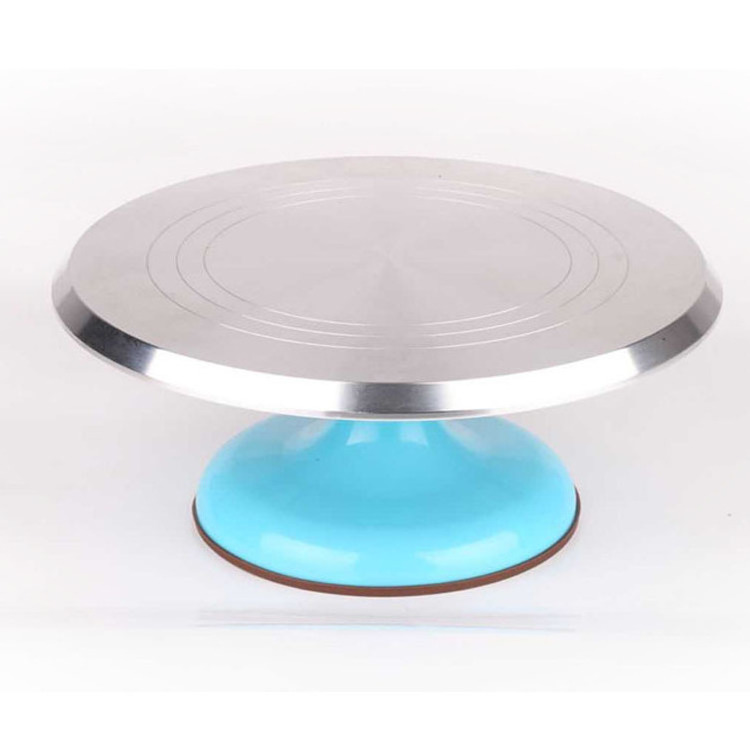 Bakest Wholesale aluminum alloy cake stand Rotating Cake Decoration Turntable Tools Player Cake Turntable