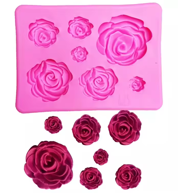 Roses Flower Fondant Mold Candy Silicone Mold for Sugar craft Cake Decoration chocolate mold silicone