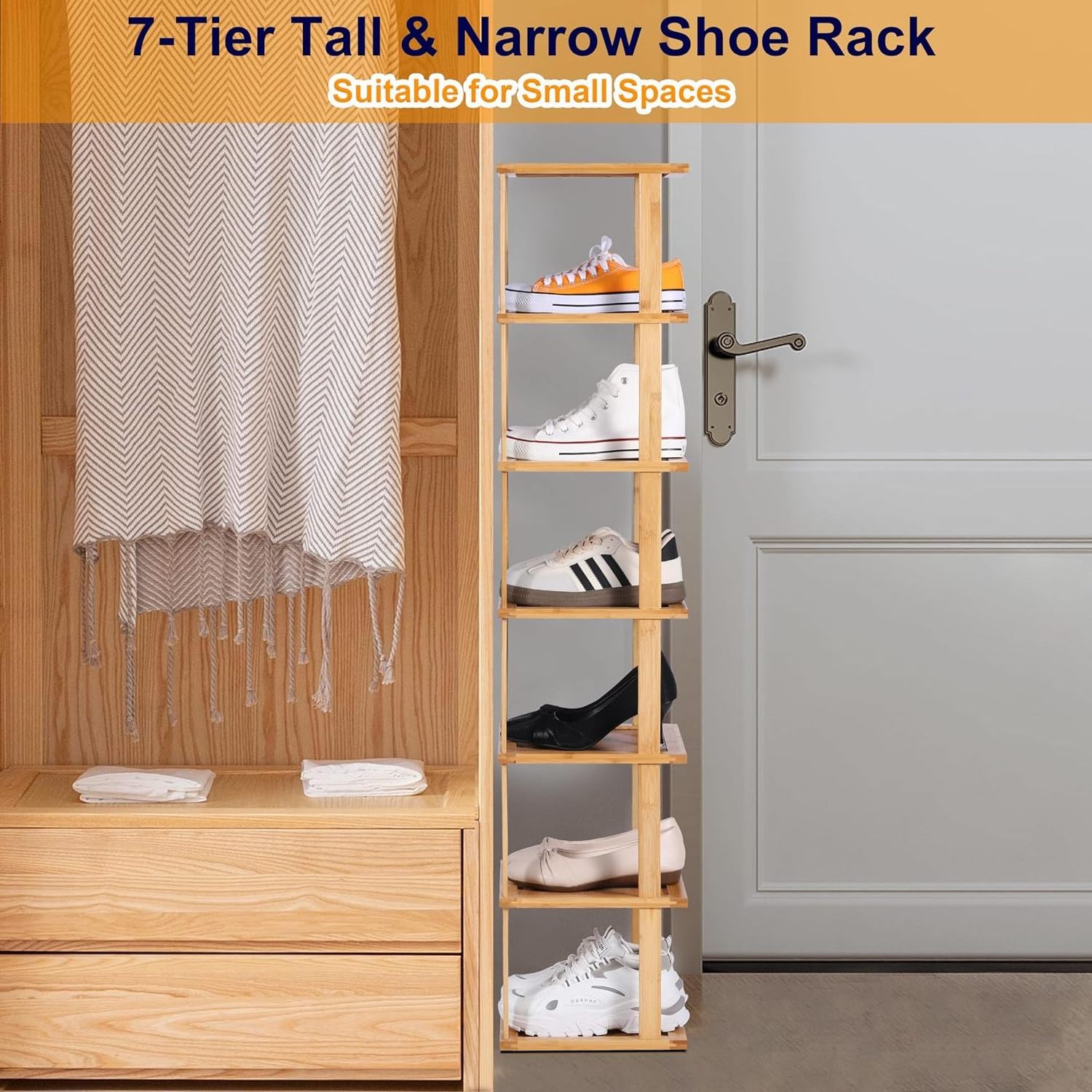 Vertical Shoe Rack for Entryway