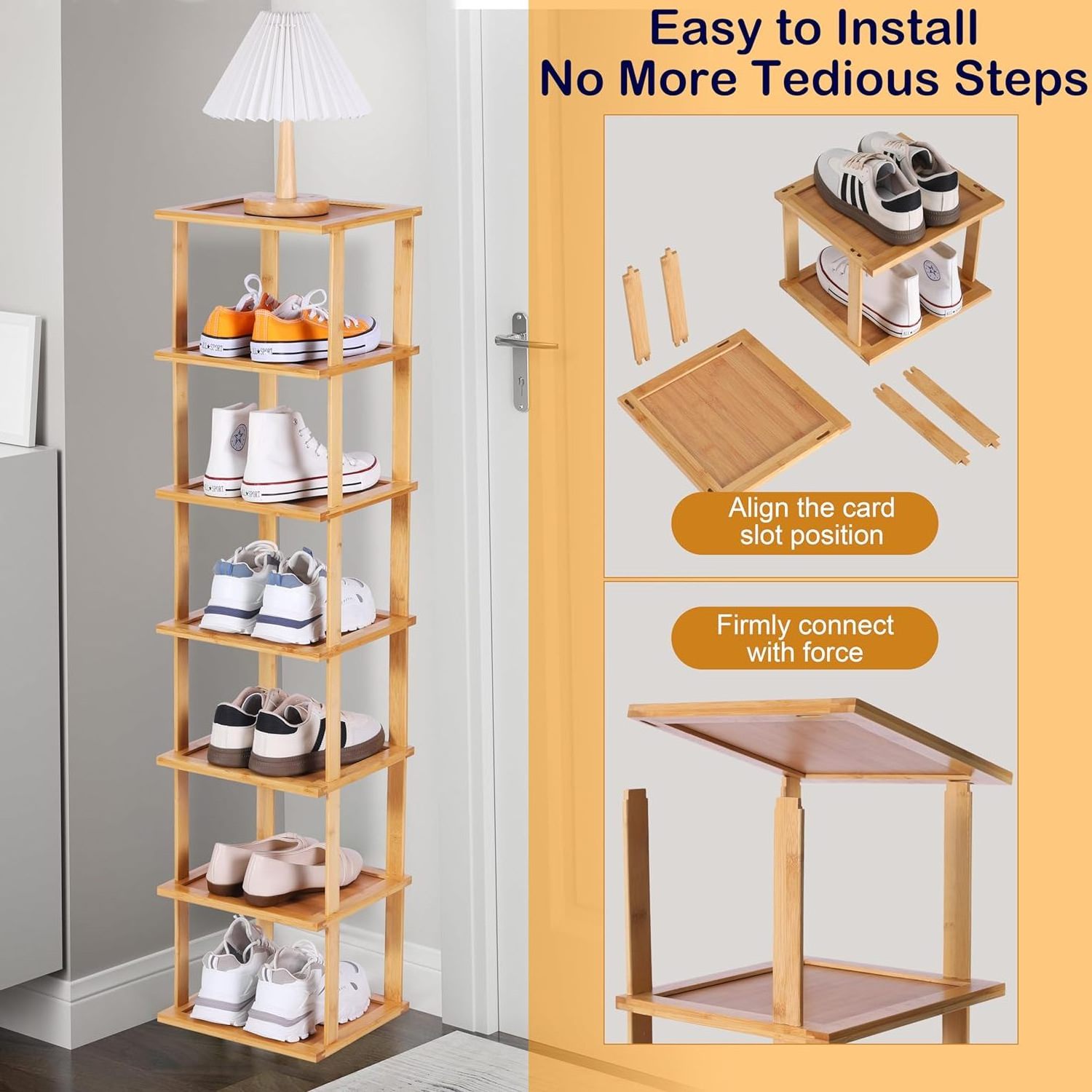 Vertical Shoe Rack for Entryway