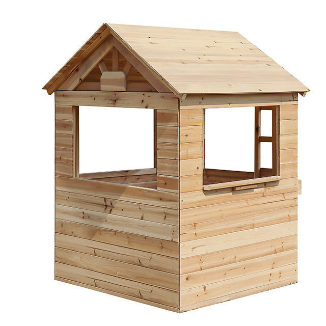 Children Outdoor Play set Wooden Doll Cubby House Wooden Play House