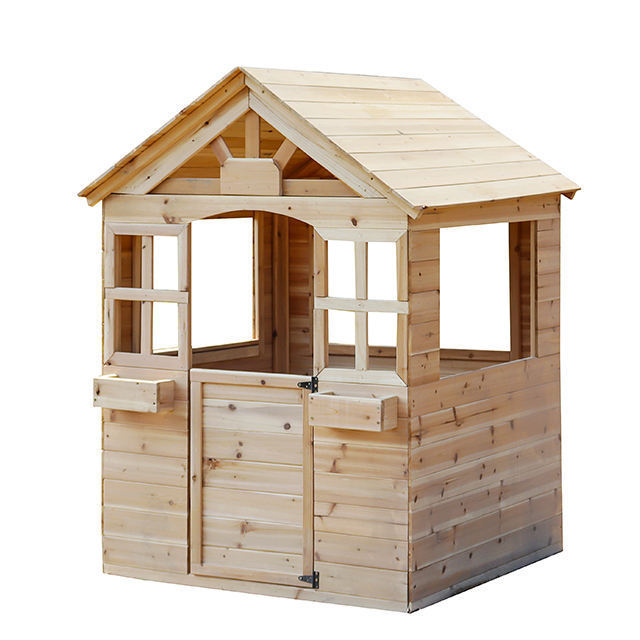 Children Outdoor Play set Wooden Doll Cubby House Wooden Play House