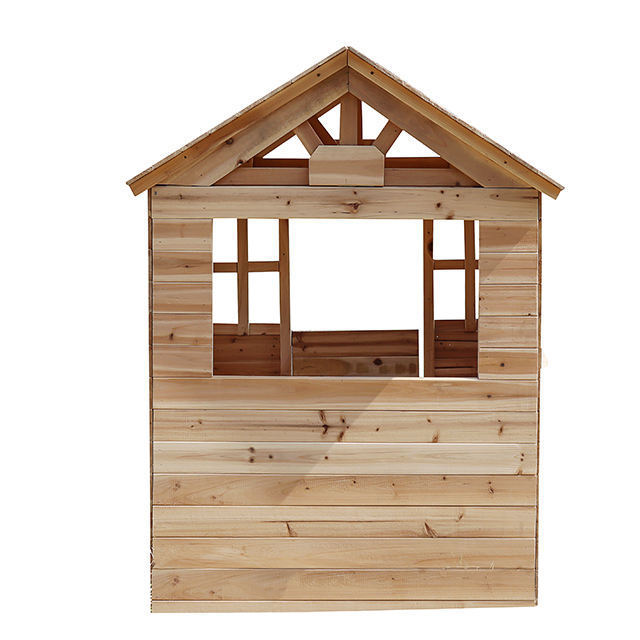 Children Outdoor Play set Wooden Doll Cubby House Wooden Play House