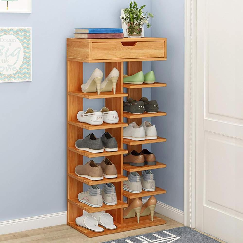 Custom Bamboo Storage Shoes Rack Stand Shelf Wooden Shoe Rack Cabinet