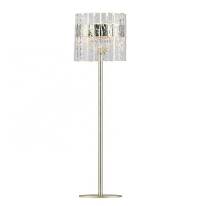 Modern luxury floor lamp hand-made silver foil home decor light  champagne handmade glass villa living room floor lamp