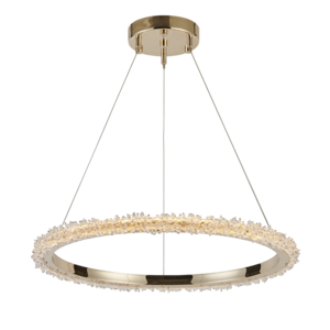 2023 new wholesale luxury k9 crystal pendant lamp circle led crystal lamp,modern crystal chandelier light