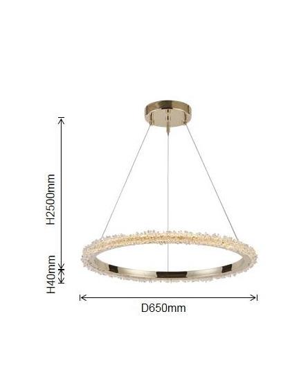 2023 new wholesale luxury k9 crystal pendant lamp circle led crystal lamp,modern crystal chandelier light