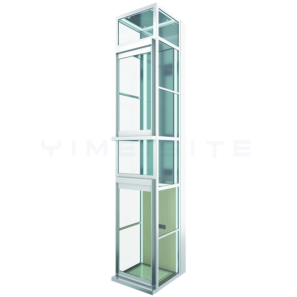 Household Alloy Aluminium Shaft Luxury Cabins Company Customized Sales Lift Hydraulic Residential Elevators