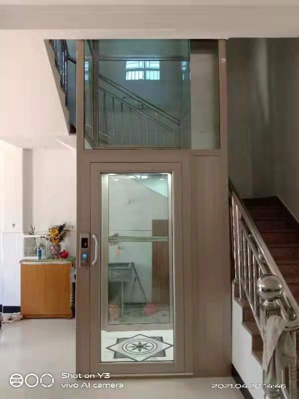 One Story Lift Automatic Passenger Elevator Hydraulic Residential Dumbwaiter Outdoor Mini Indoor Home Lift