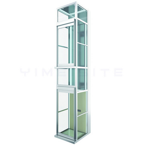 Vertical Indoor Lifts 450Kg Elevator Glass Round Ascensor Standing Stair Home Wall Lift Residential Villa Elevator