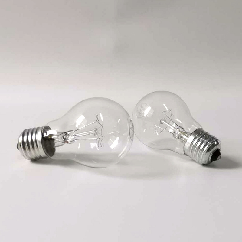 E27  B22 A55 A60 100W 60W frosted and clear incandescent bulb