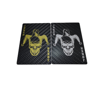 OEM/ODM Custom Carbon Fiber Playing Cards Waterproof CNC Machining Carbon Poker Cards