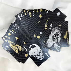 Custom LOGO Carbon Fiber Playing Cards High Quality Waterproof Carbon Fiber Poker Cards