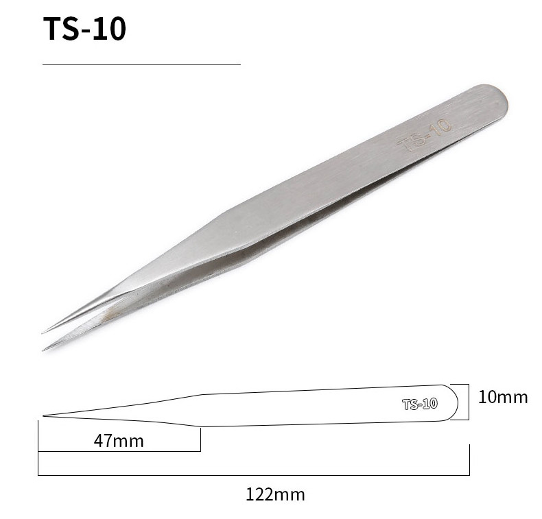 Clamping tools straight and curved stainless steel tweezers electronic components eyebrow tweezers eyelash tweezers