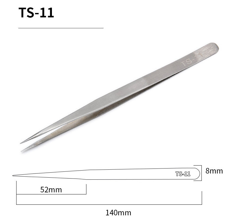 Clamping tools straight and curved stainless steel tweezers electronic components eyebrow tweezers eyelash tweezers