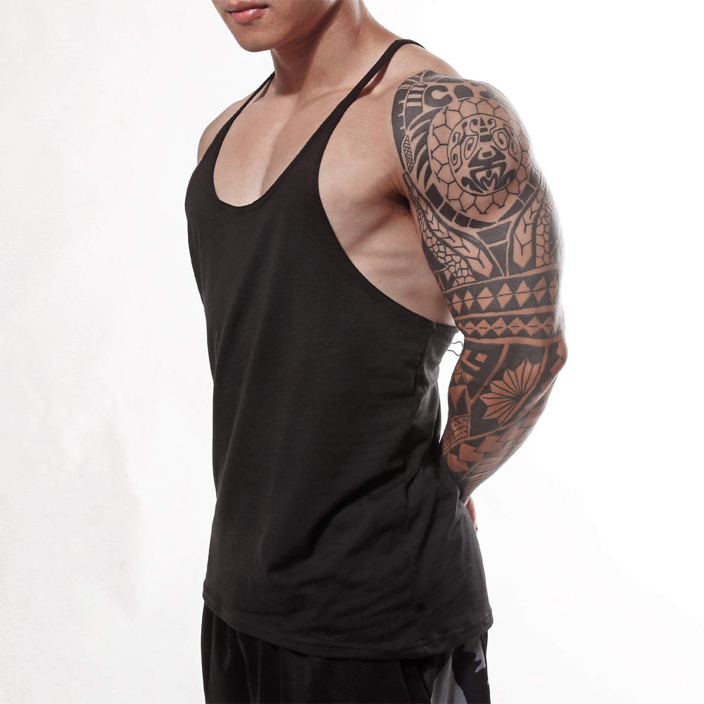 Custom Logo Printed Hot Sale New Arrival Good Quality Men Singlets / Wholesale Prices Plus Size Polyester Men Singlets