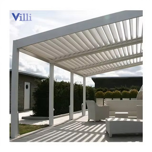 Outdoor Opening Louvered Roof Kits Pergola Electric Shade Gazebo Bioclimatic Garden Aluminum Pergola