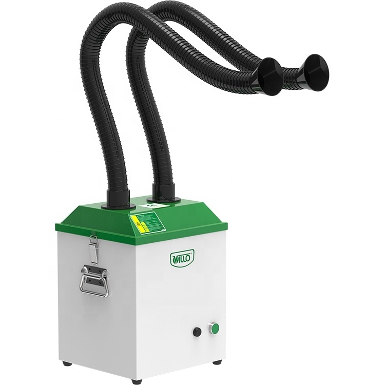 135W 220/50 Industrial Smoke Extraction Machine with Flexible Suction Arm