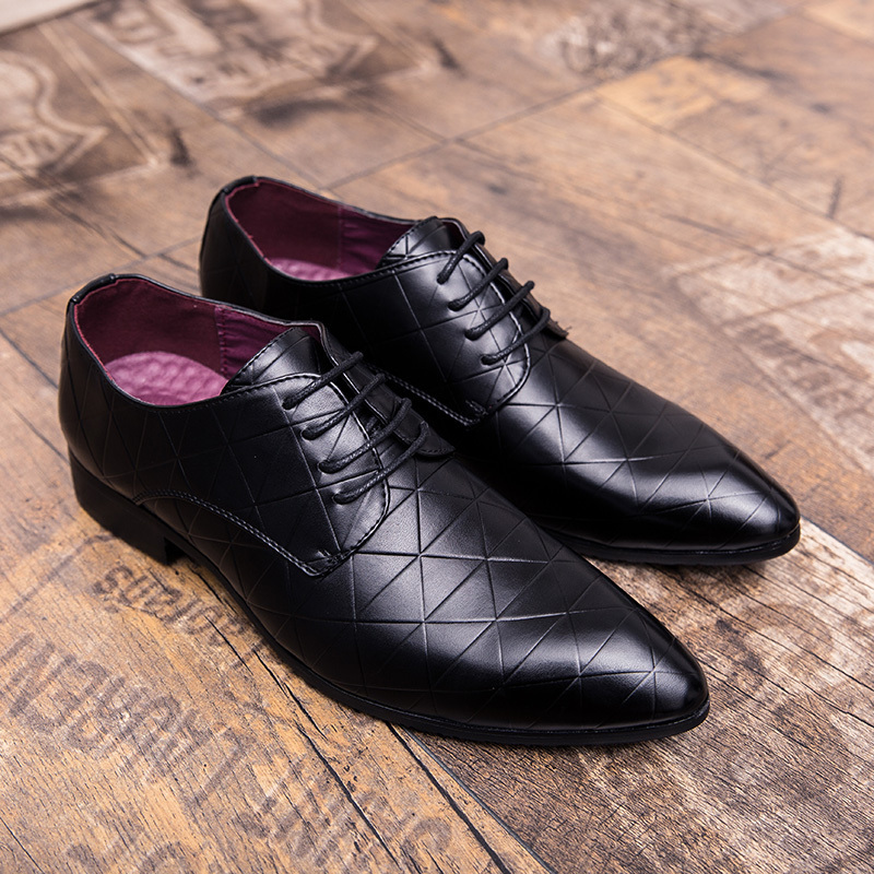 Men Leather Formal Dress Shoes Made in China