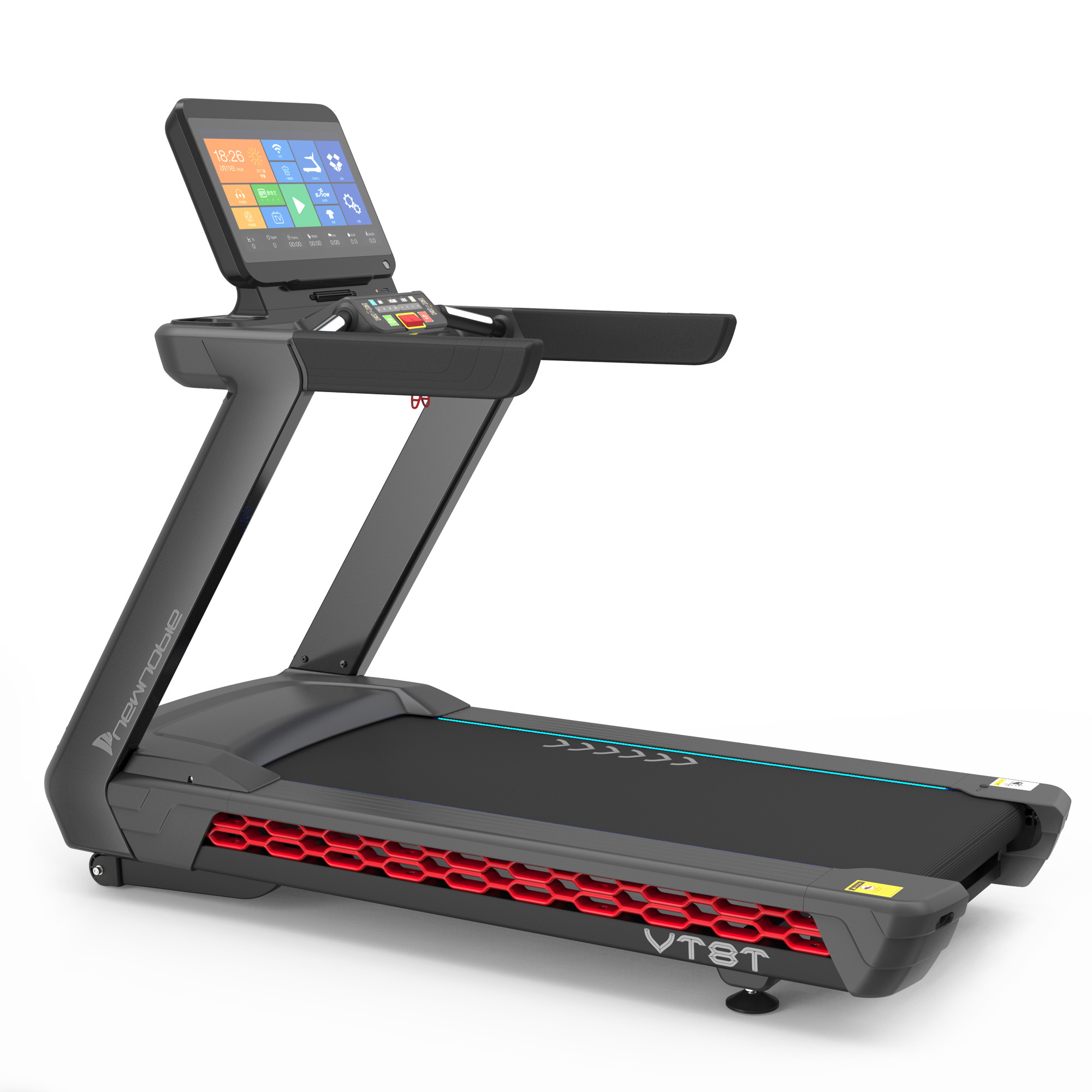 Vimdo New VT8/VT8T 160kg Luxurious Gym Use 7.0Hp AC Motor Touch Screen Commercial Treadmill