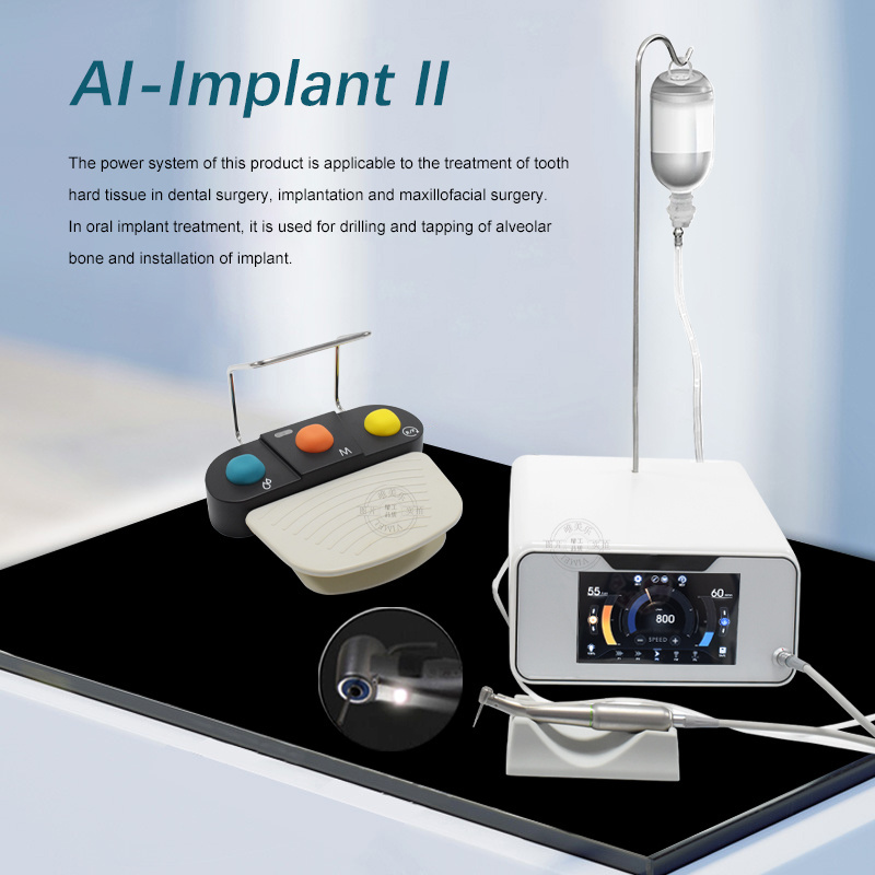 AI-Implant II Denta Implant System Surgical Brushless Motor With 20:1 Fiber Angle Drill system