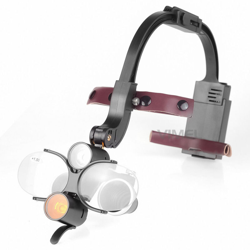 OEM 6.0X/2.5X/3.5X/ Dental Headlamp Medical Loupes Magnifier Wireless Surgical Headlight  For Dental Operation Factory Supplier