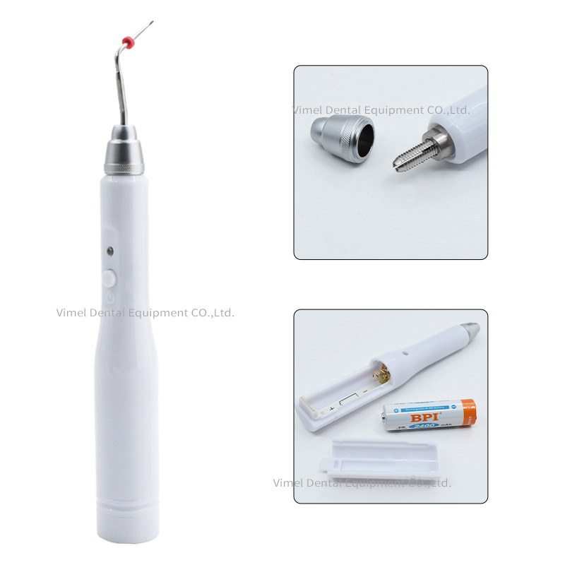 Dental Equipment Cordless Wireless Gutta Percha Obturation System Endo Electric Heated Pen with 2 Tips Dentistry Tool