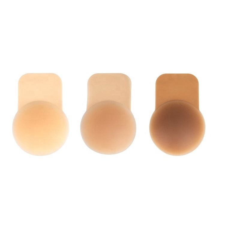 Silicone Lift Up Nipple Covers Adhesive Invisible Strapless Sticky Bra Petals Breast Lift Pasties for Women