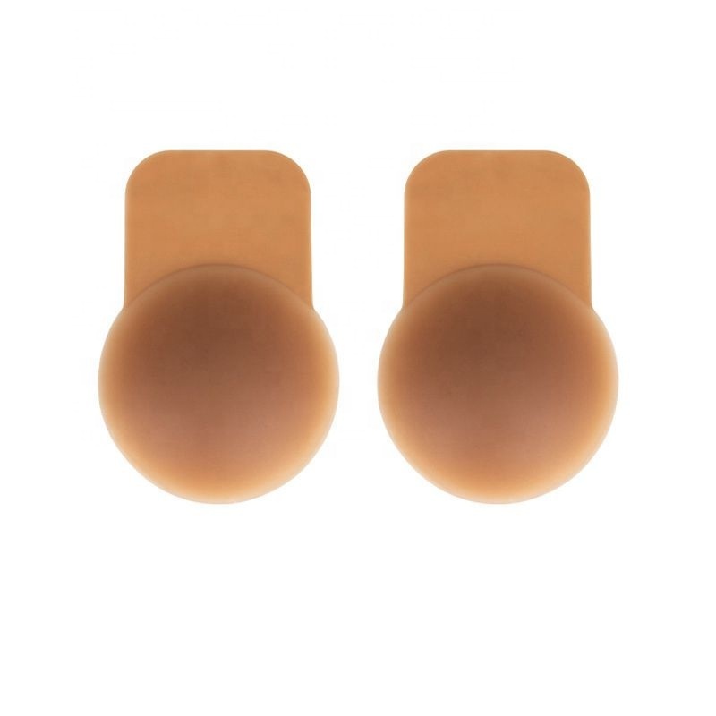 Silicone Lift Up Nipple Covers Adhesive Invisible Strapless Sticky Bra Petals Breast Lift Pasties for Women