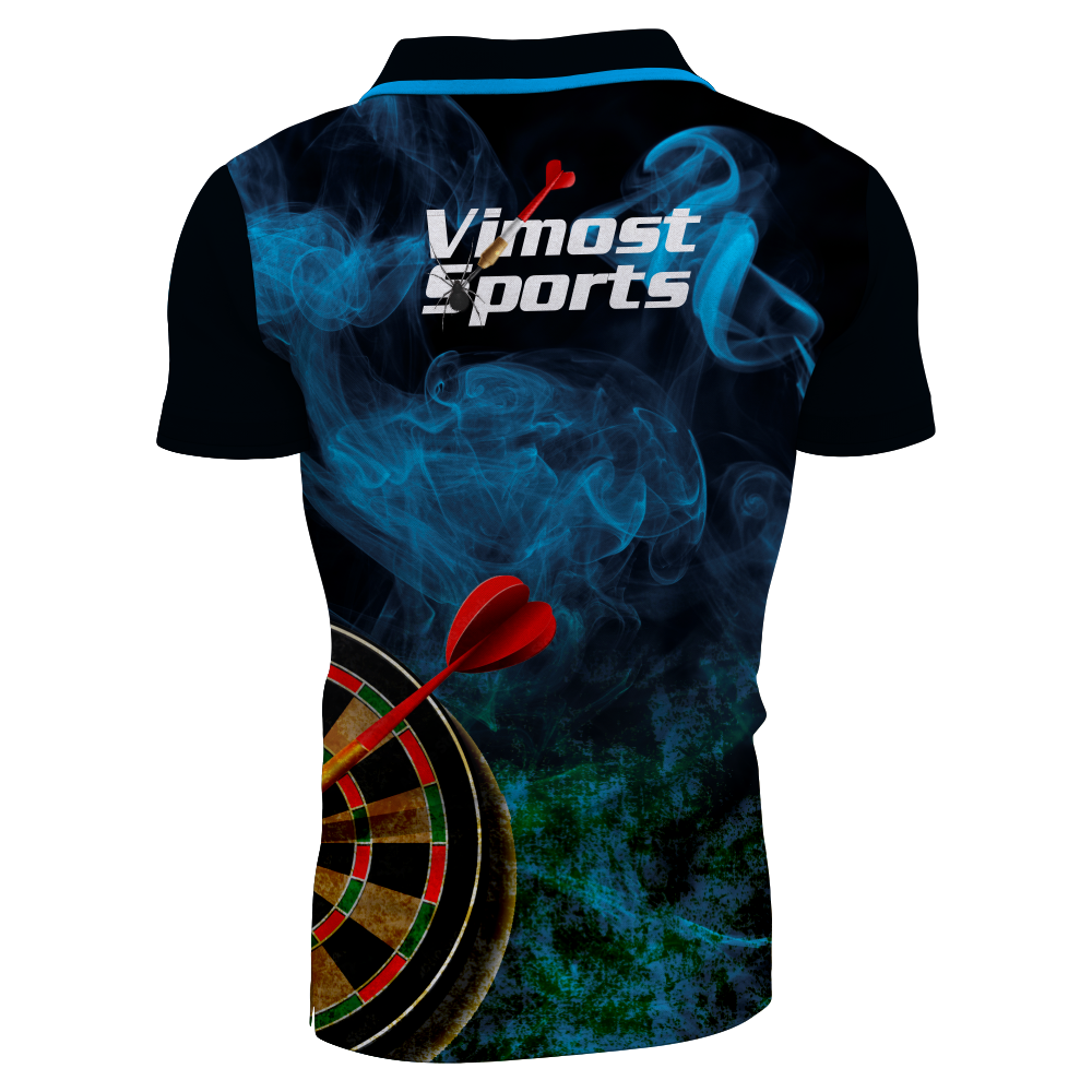 wholesale breathable darts polo shirts sublimation print men jersey custom design dart shirts with pocket