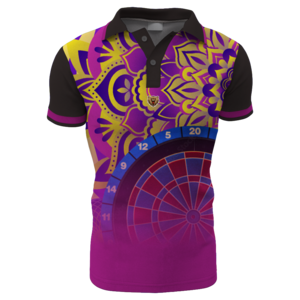 wholesale breathable darts polo shirts sublimation print men jersey custom design dart shirts with pocket