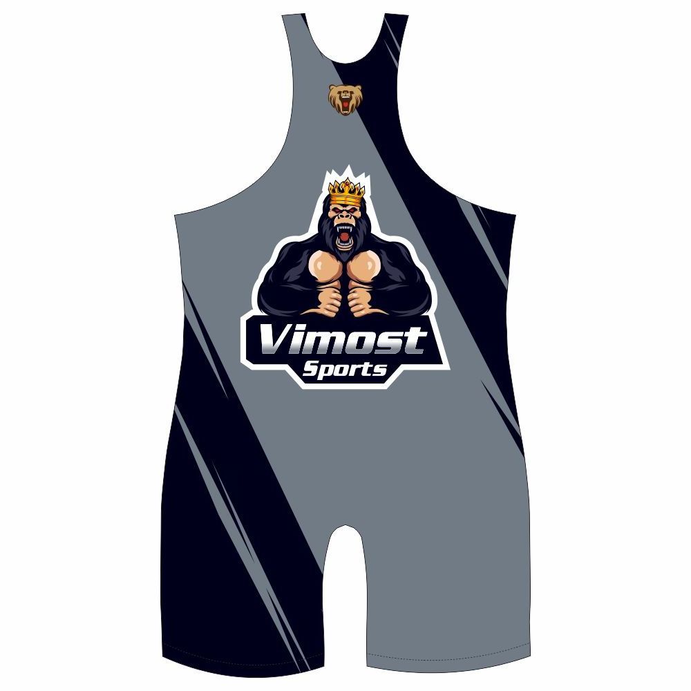 Custom men Fashion wrestling singlet made in China