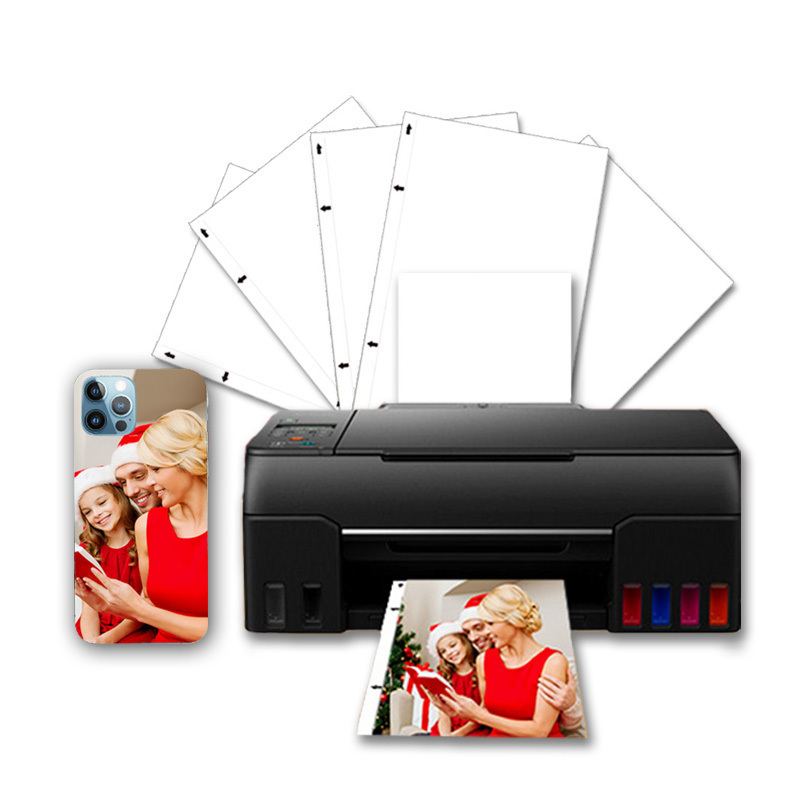 Wholesale Printer White Paper DIY photos of your own mobile phone back film 12x18cm 3 layers blank cellphone back skin sticker