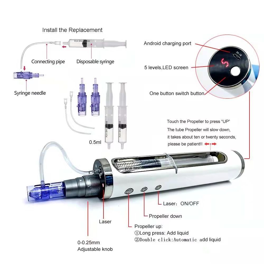 New Design Injectable Facial Mesotherapy Pen Derma Filler Hyaluronic Acid Filler Injection