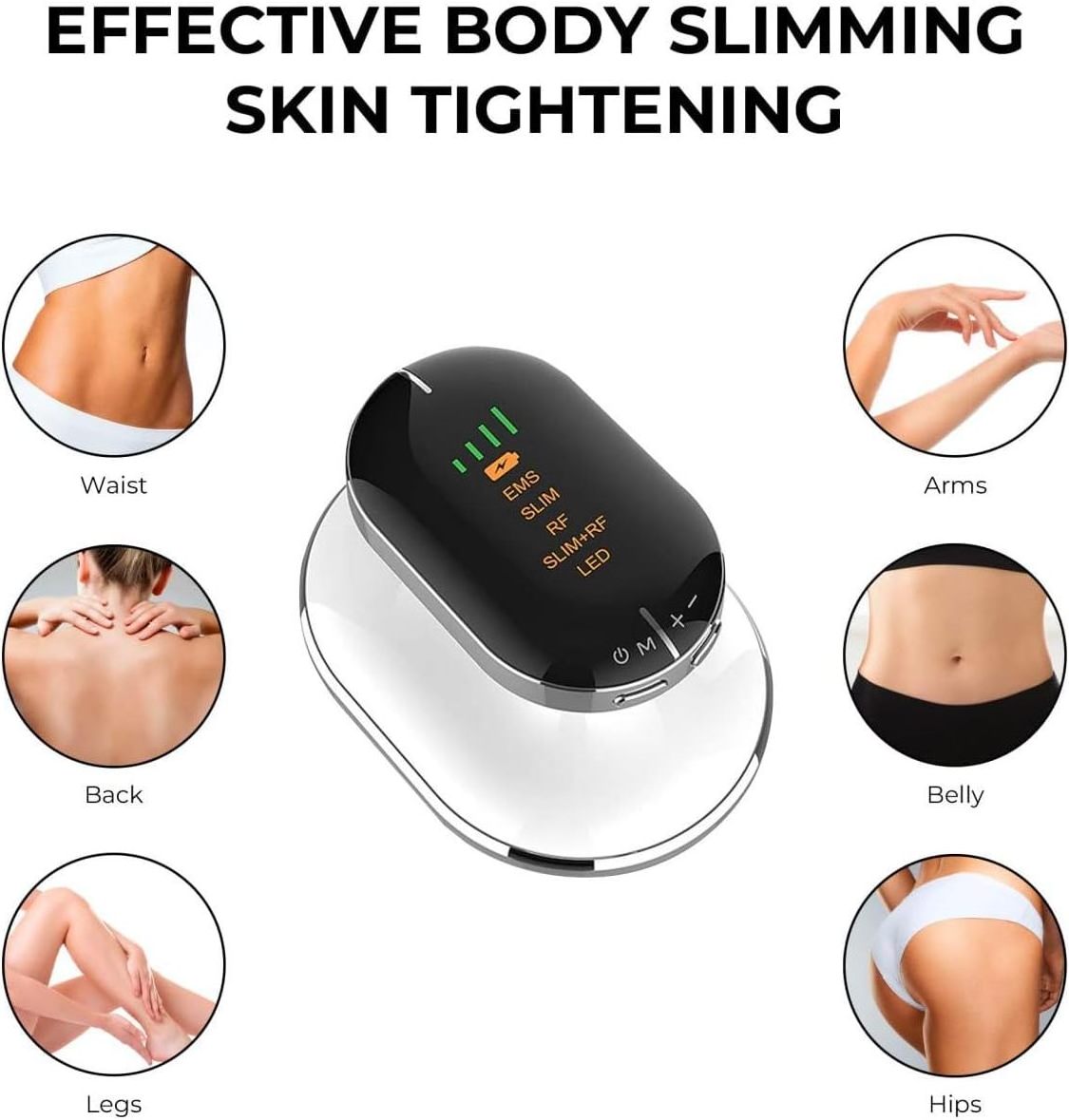 4 in1 EMS Cellulite Massager Remover Body Sculpting Machine Cordless Electric Body Slimming Massage for Belly Waist Arm Leg Butt