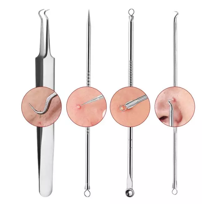 Acne Removal Tool Extractor 5pcs Deep Blackhead Extraction Facial Nose Best Blackhead Remover Tool